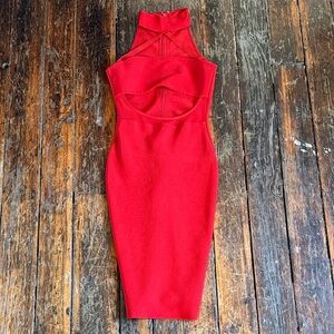 Sexy Sleeveless Red Dress